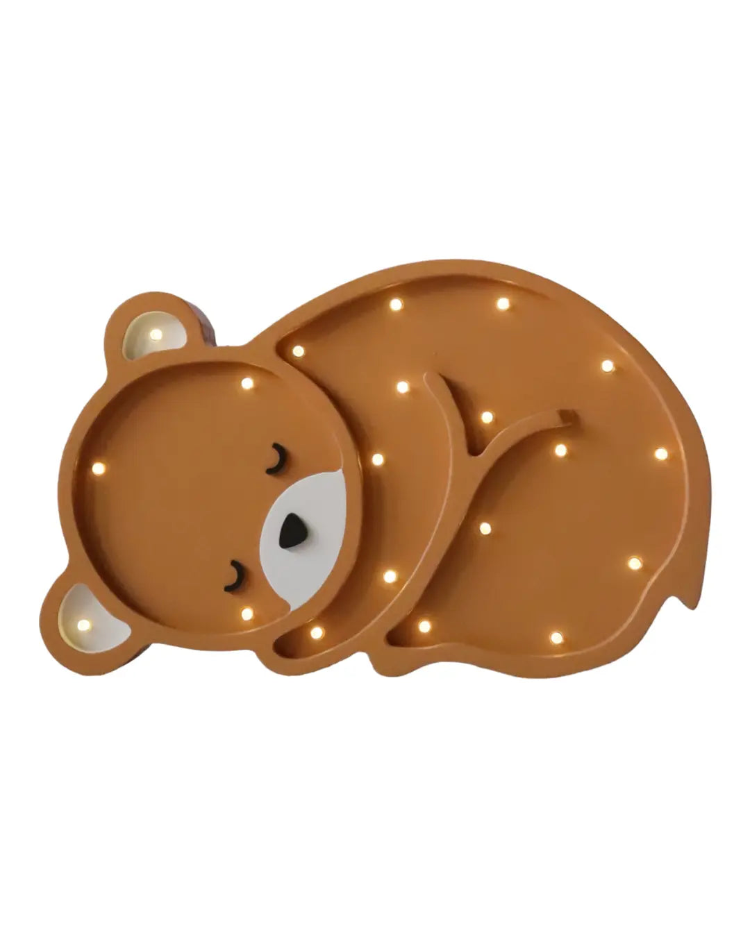 Bear | Wooden LED Night Light (Light Brown)