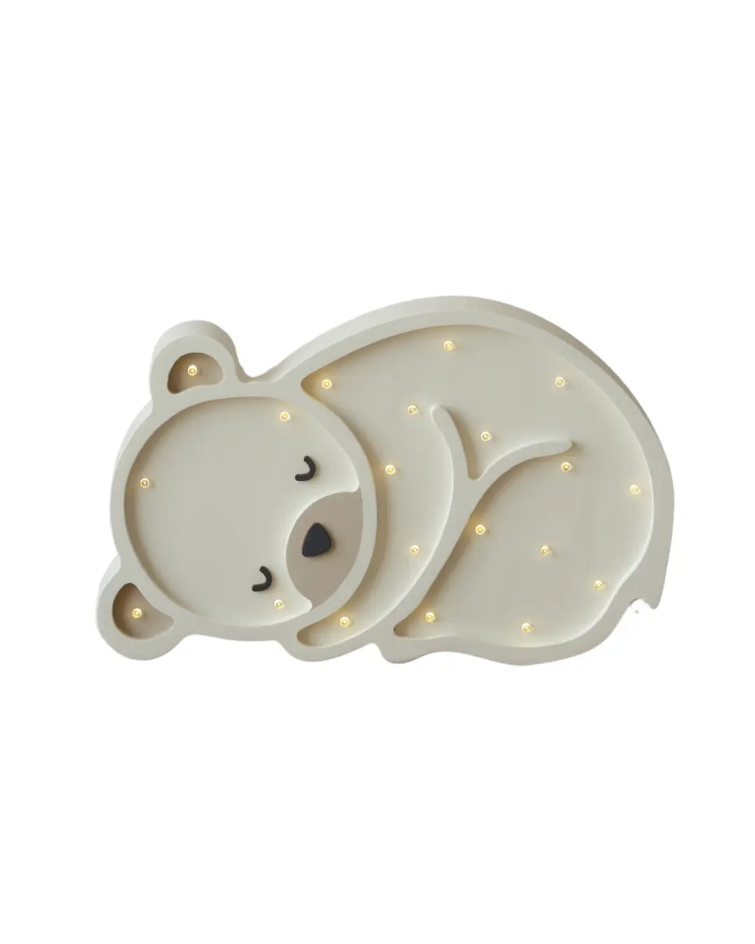 Bear | Wooden LED Night Light (White)