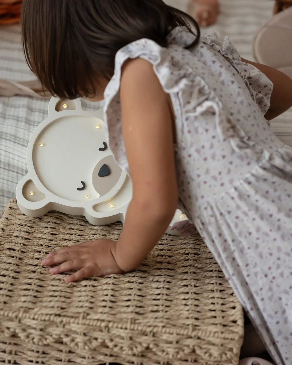 Bear | Wooden LED Night Light (White)