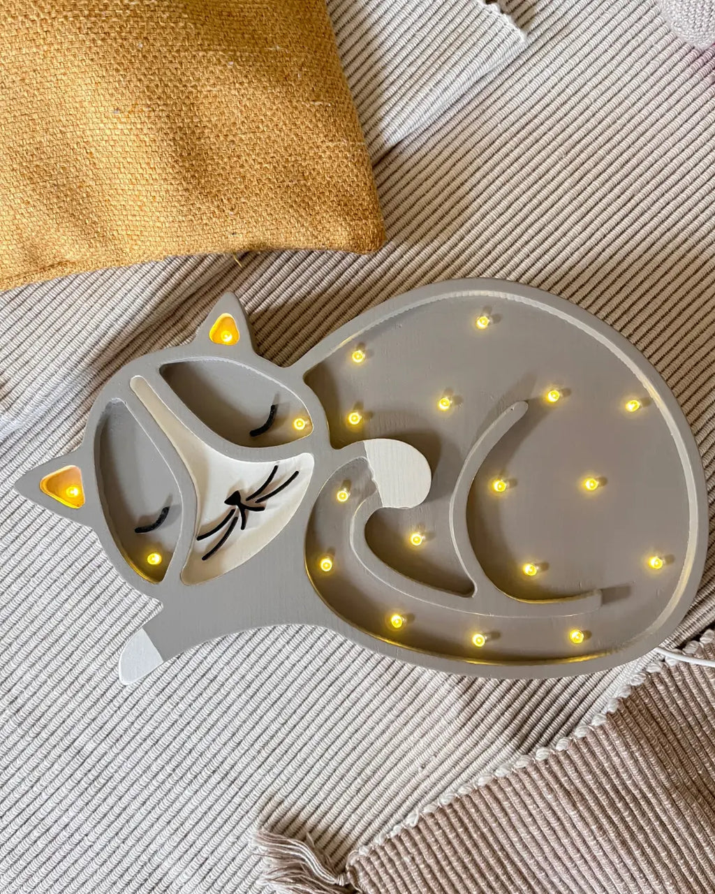Cat | Wooden LED Night Light