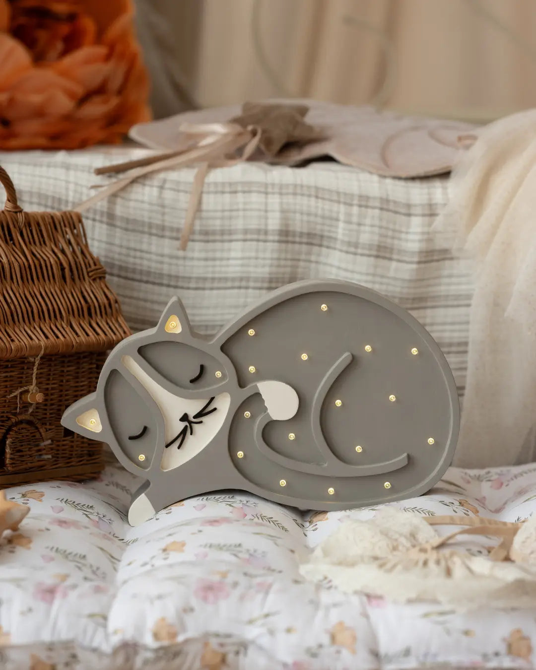 Cat | Wooden LED Night Light