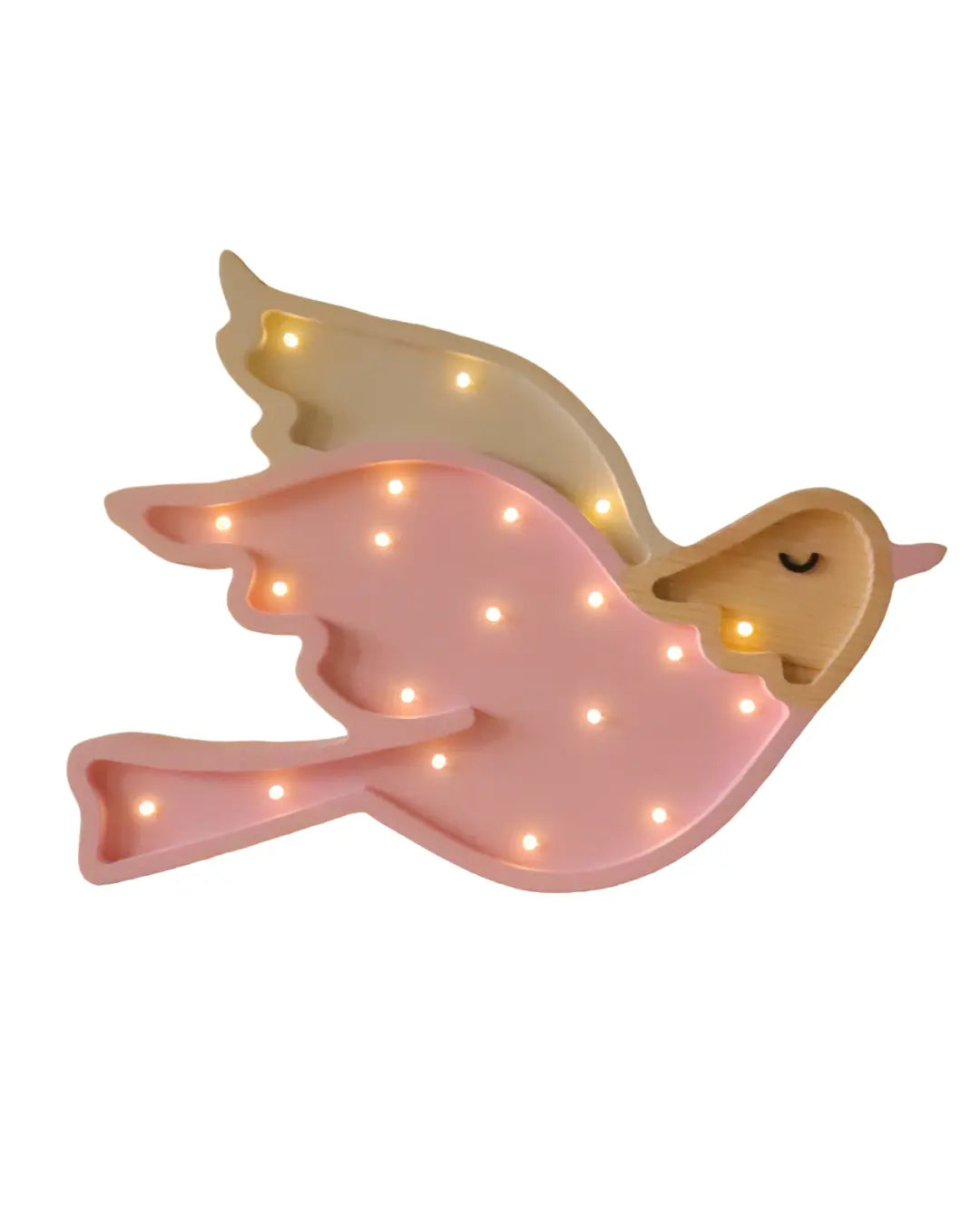 Dove | Wooden LED Night Light (Pink)