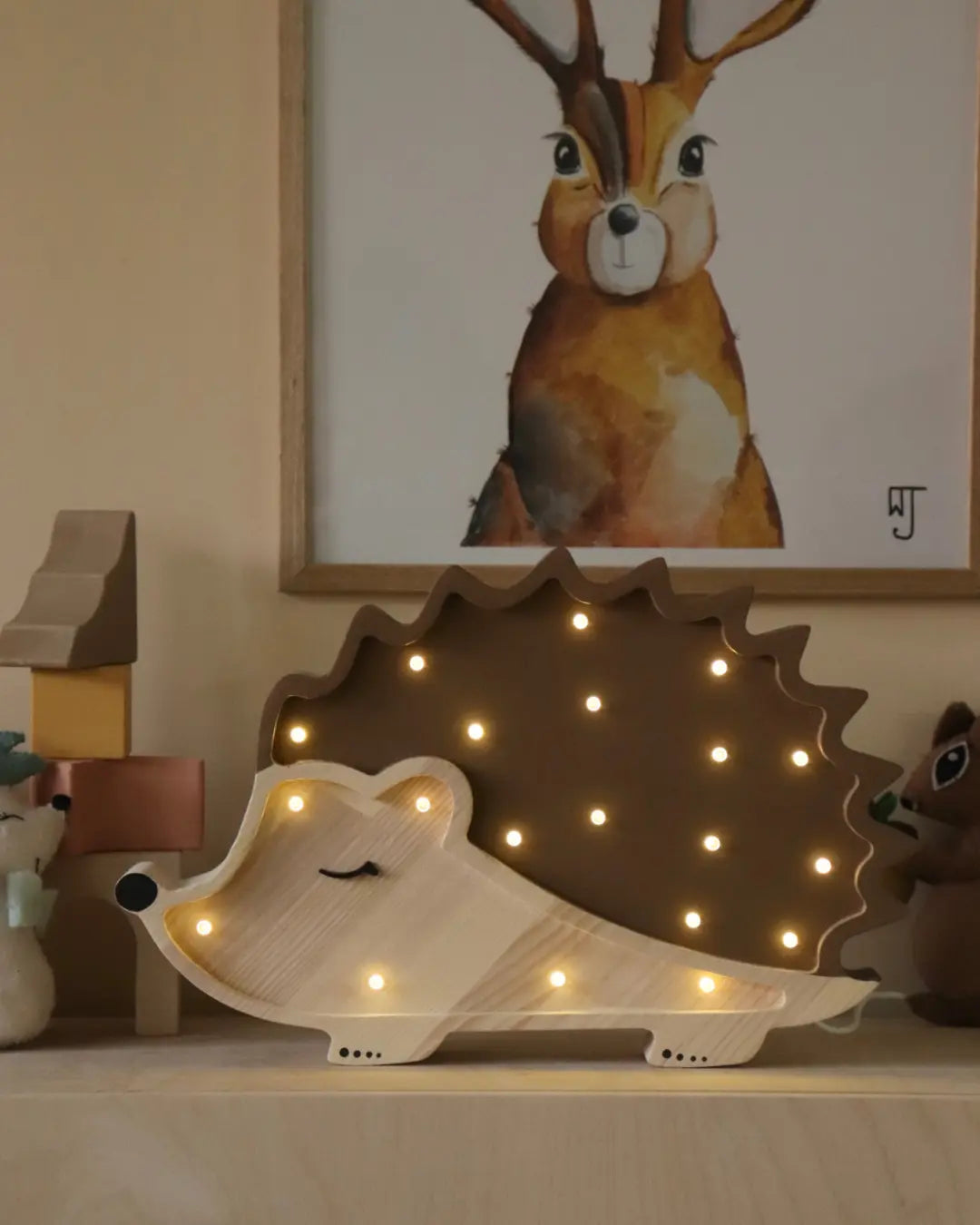 Hedgehog | Wooden LED Night Light