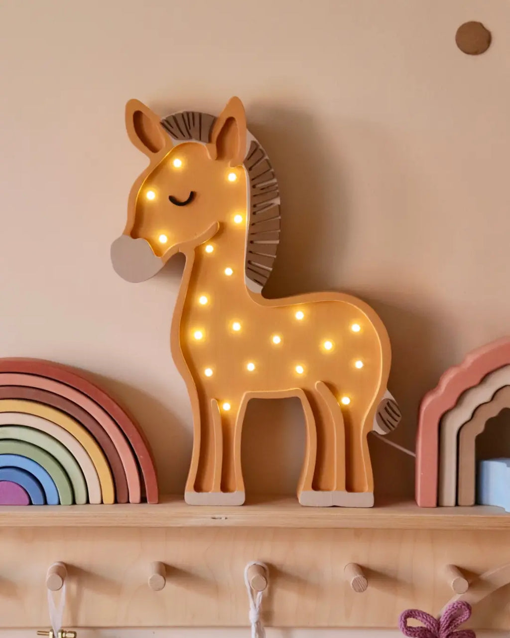Horse | Wooden LED Night Light for Kids