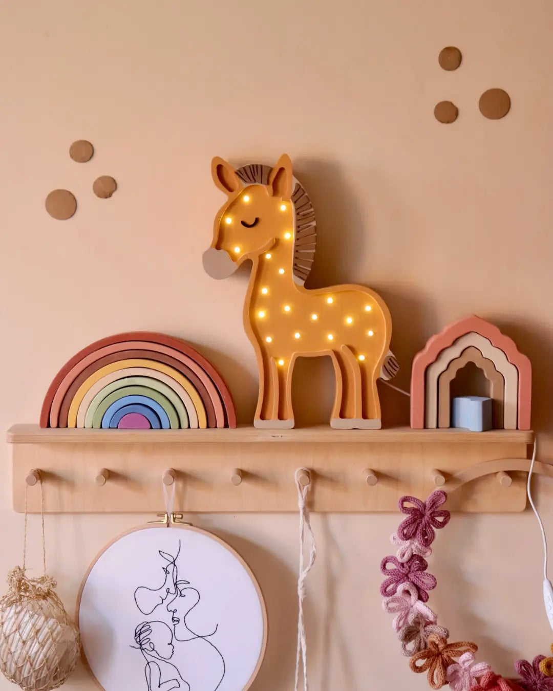 Horse | Wooden LED Night Light for Kids