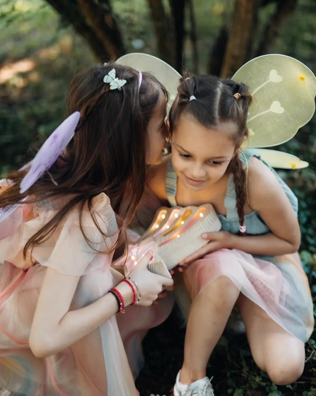 Magic Star | Mini Wooden Night Light for Kids (Pink)