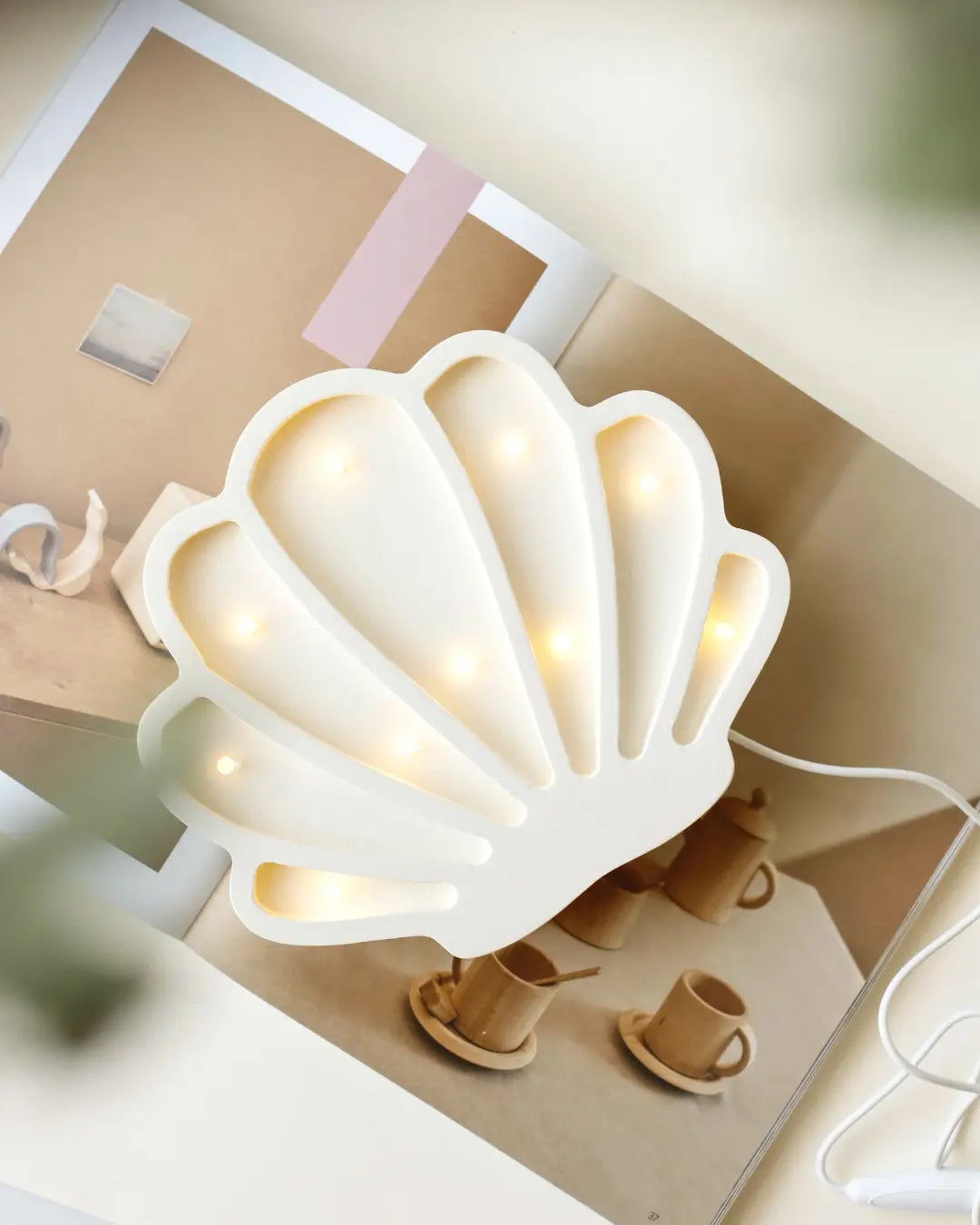 Shell | Mini Wooden Night Light for Kids