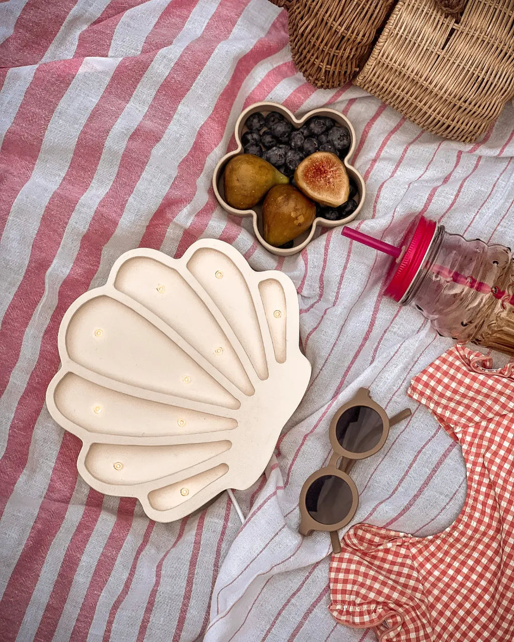 Školjka | Mini lesena nočna lučka za otroke