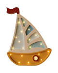 Sailboat | Wooden LED Night Light (Yellow)