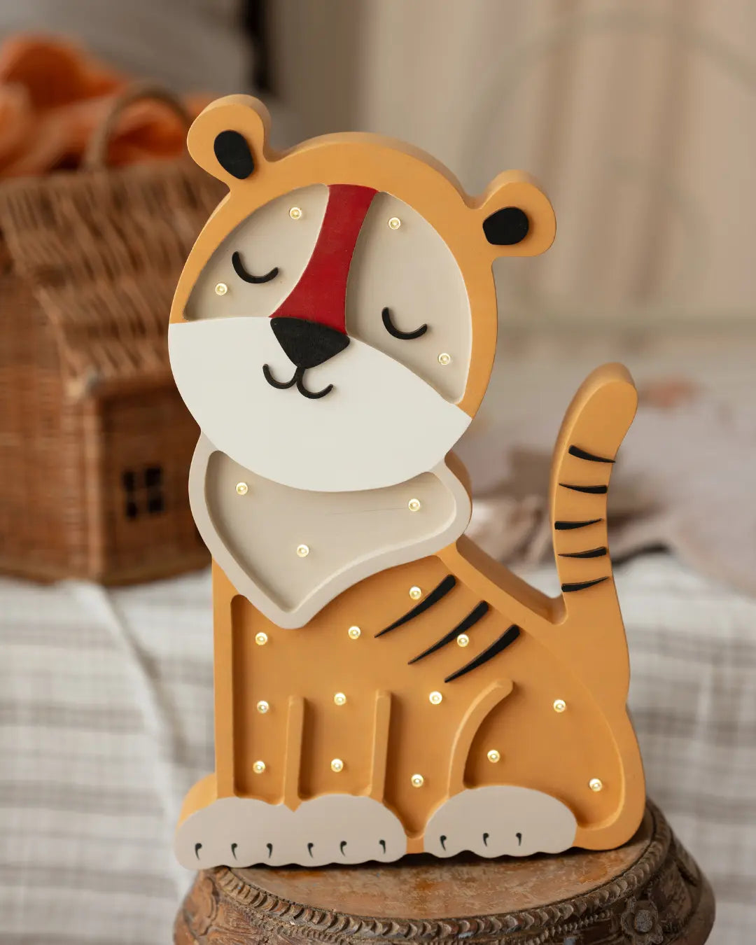 Tiger | Wooden LED Night Light for Kids
