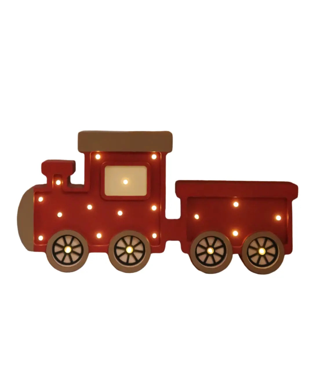 Train| Wooden LED Night Light (Red)