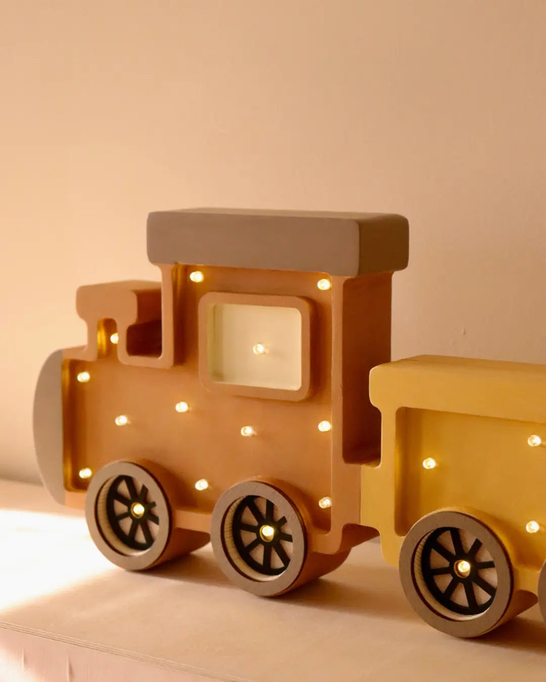 Train| Wooden LED Night Light (Yellow)