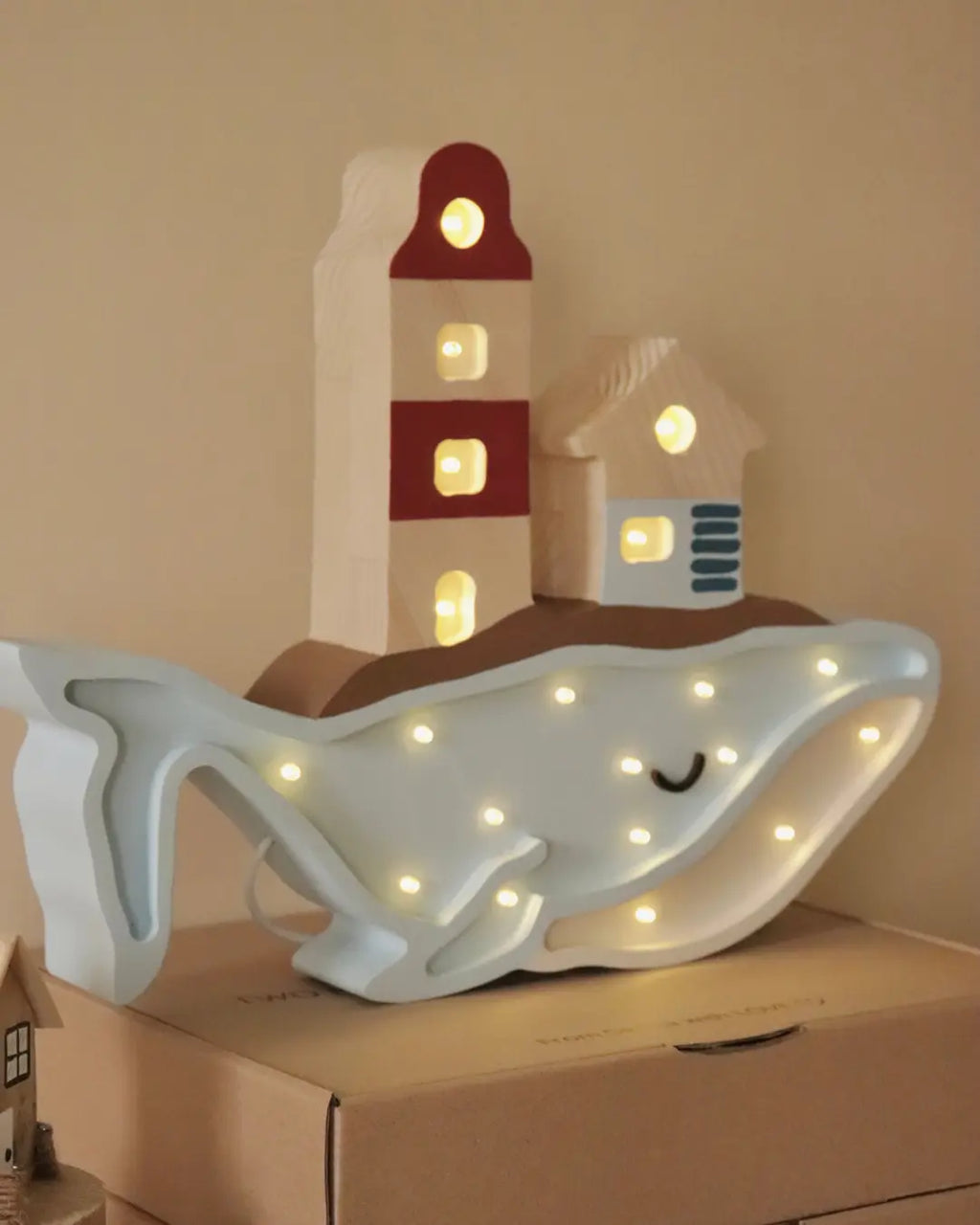 Whale | Wooden LED Night Light