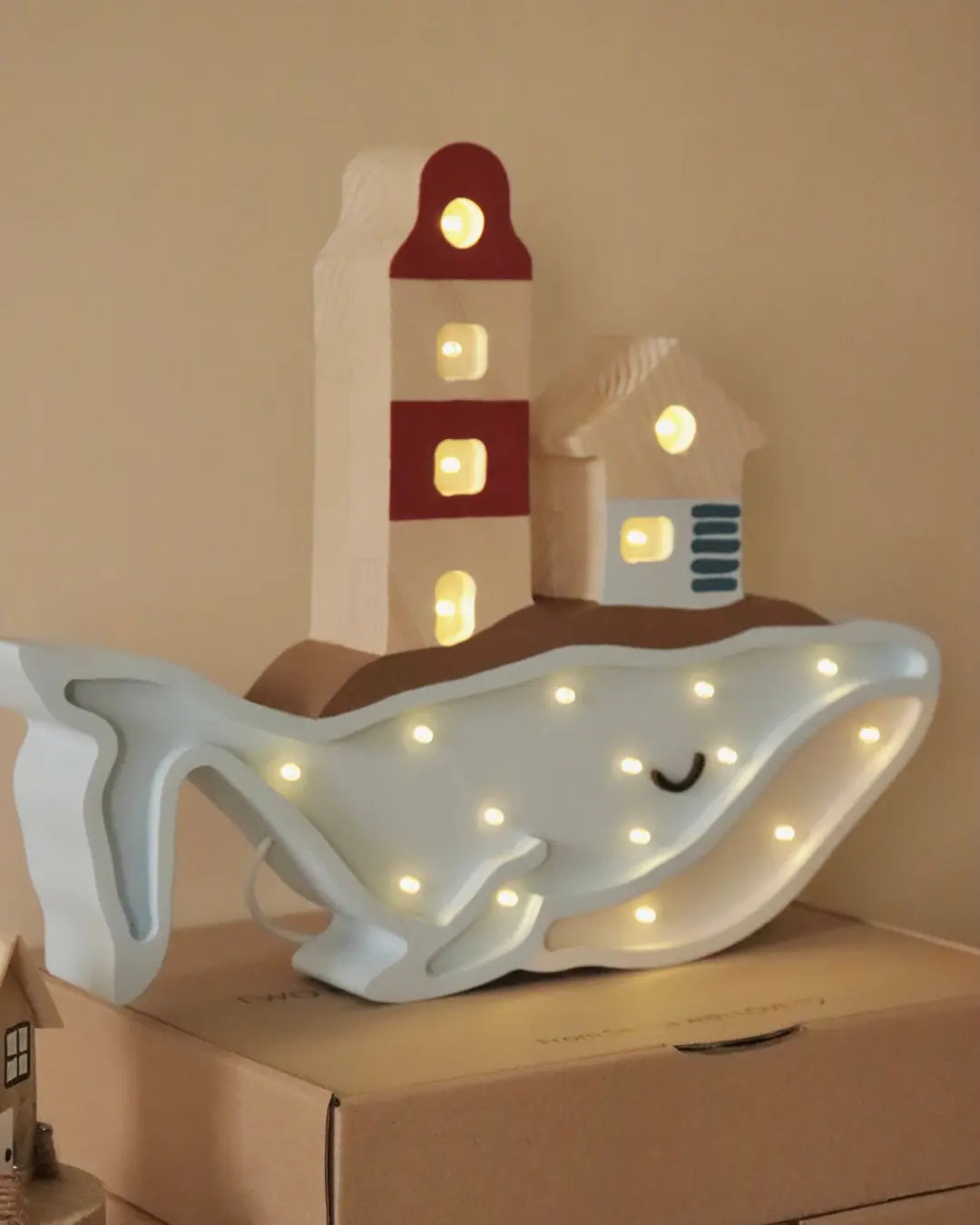 Whale | Wooden LED Night Light