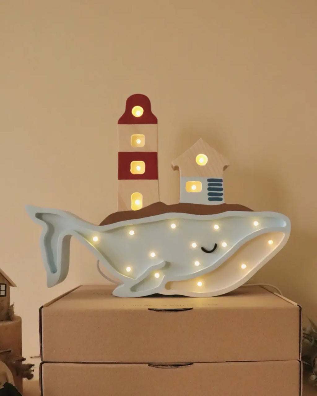 Whale | Wooden LED Night Light