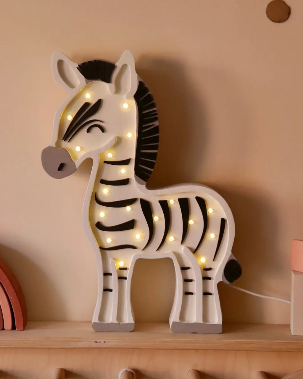 Zebra | Wooden LED Night Light for Kids