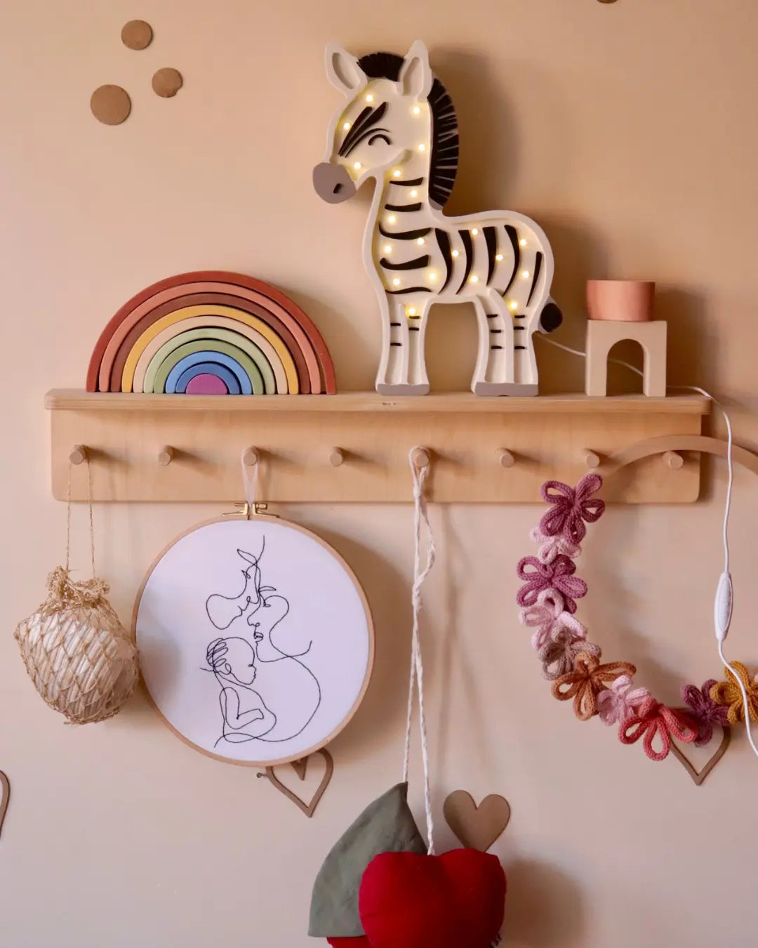 Zebra | Wooden LED Night Light for Kids