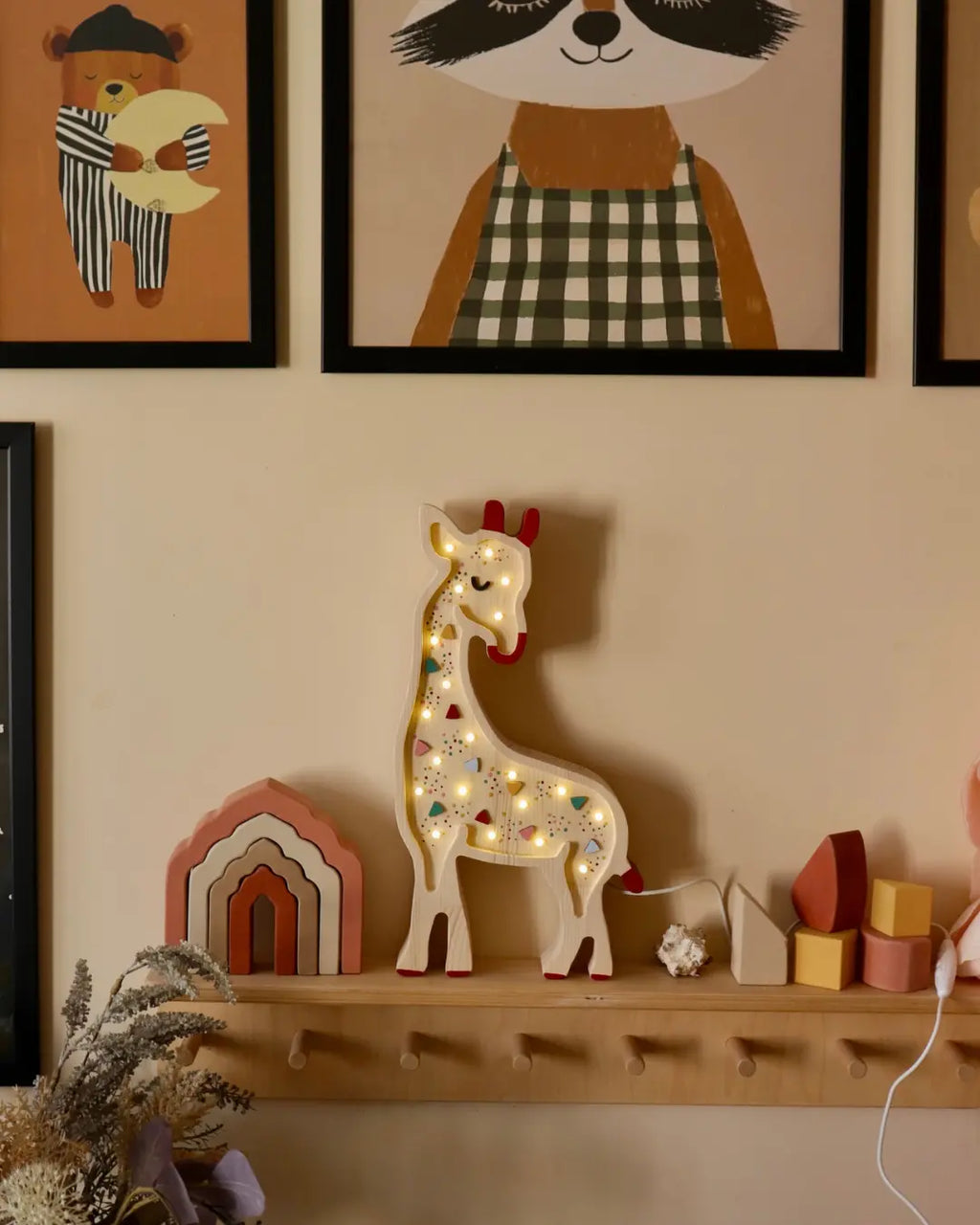 Giraffe | Wooden LED Night Light (Candy-Wood)