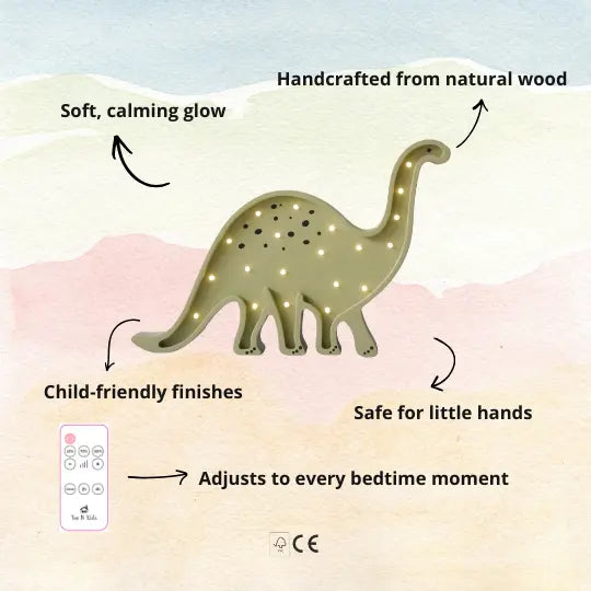 Dinosaur | Wooden LED Night Light