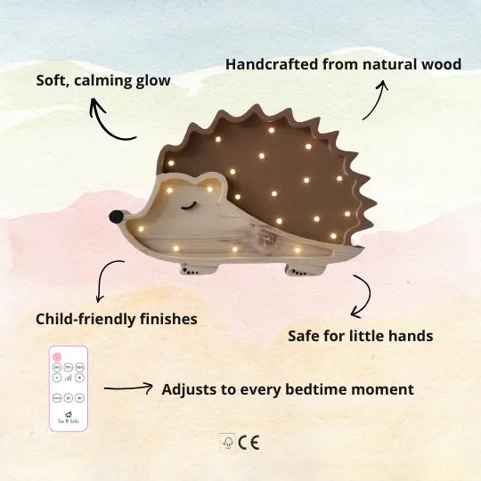 Hedgehog | Wooden LED Night Light