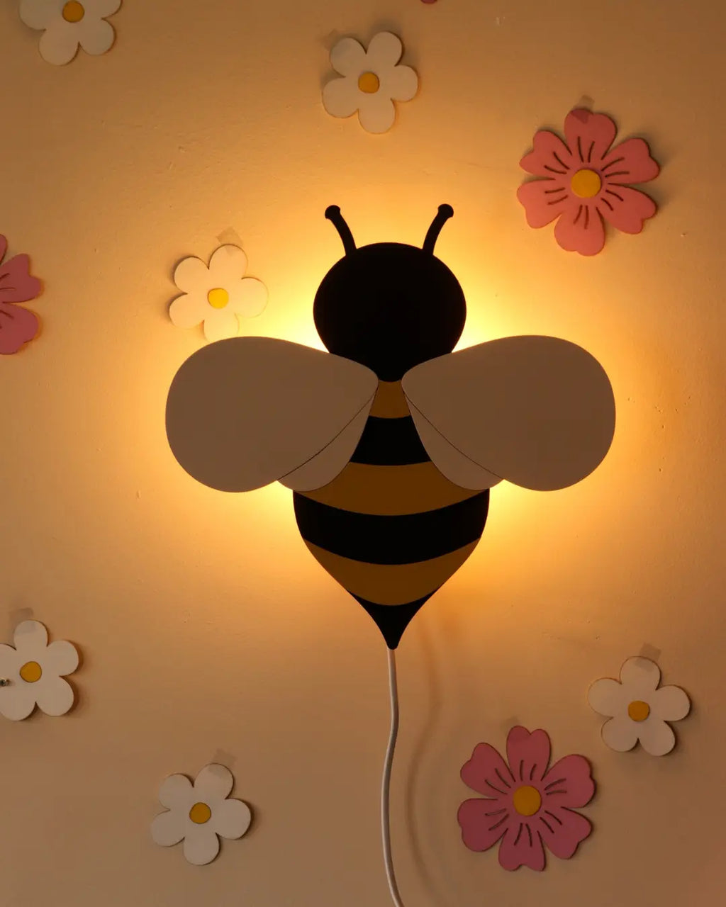 Bee | Wooden Wall Lamp for Kids’ Room