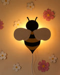 Bee | Wooden Wall Lamp for Kids’ Room