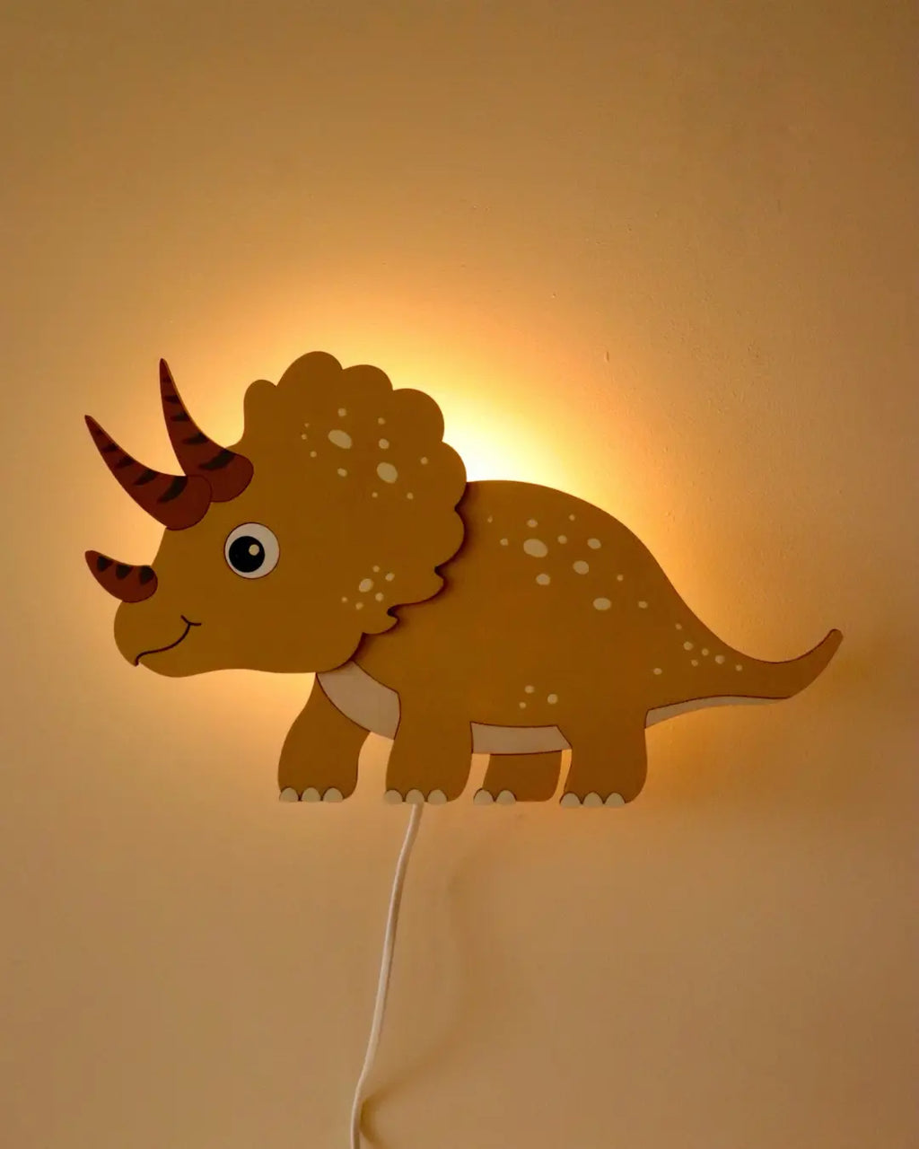 Dinosaur | Wooden Wall Lamp for Kids’ Room
