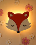 Fox | Wooden Wall Lamp for Kids’ Room
