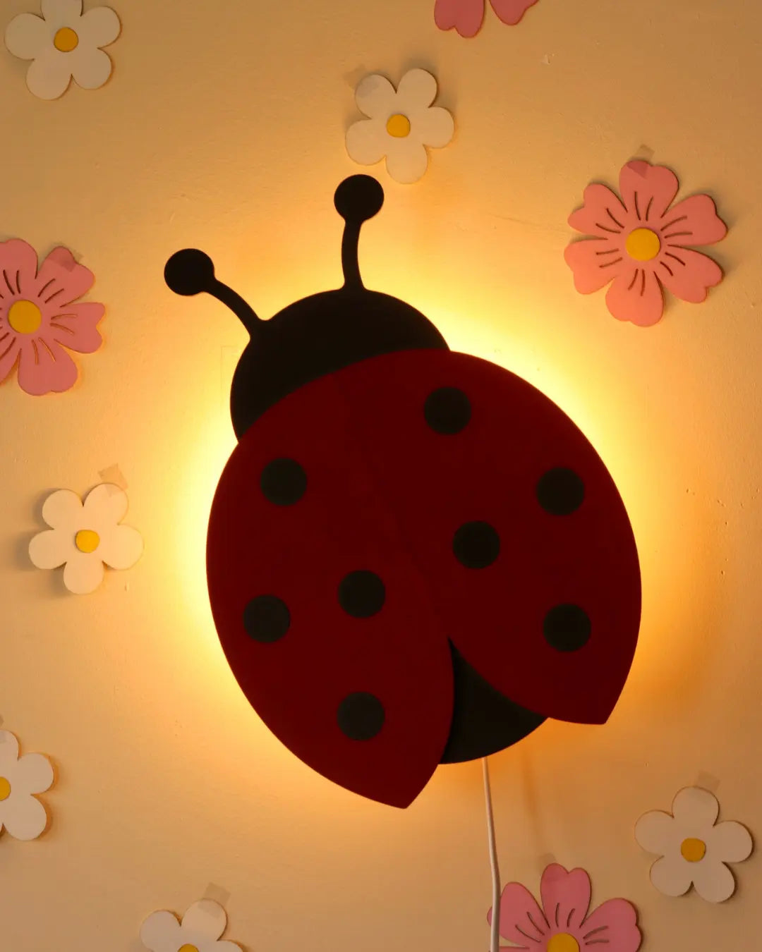 Ladybug | Wooden Wall Lamp for Kids’ Room