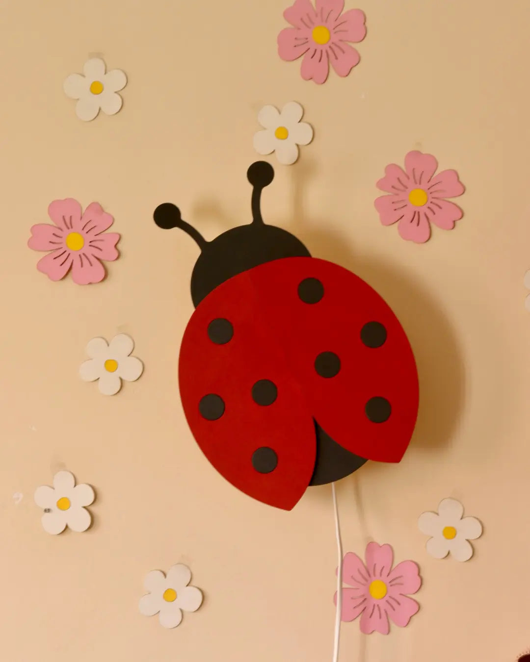 Ladybug | Wooden Wall Lamp for Kids’ Room
