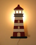 Lighthouse | Wooden Wall Lamp for Kids’ Room