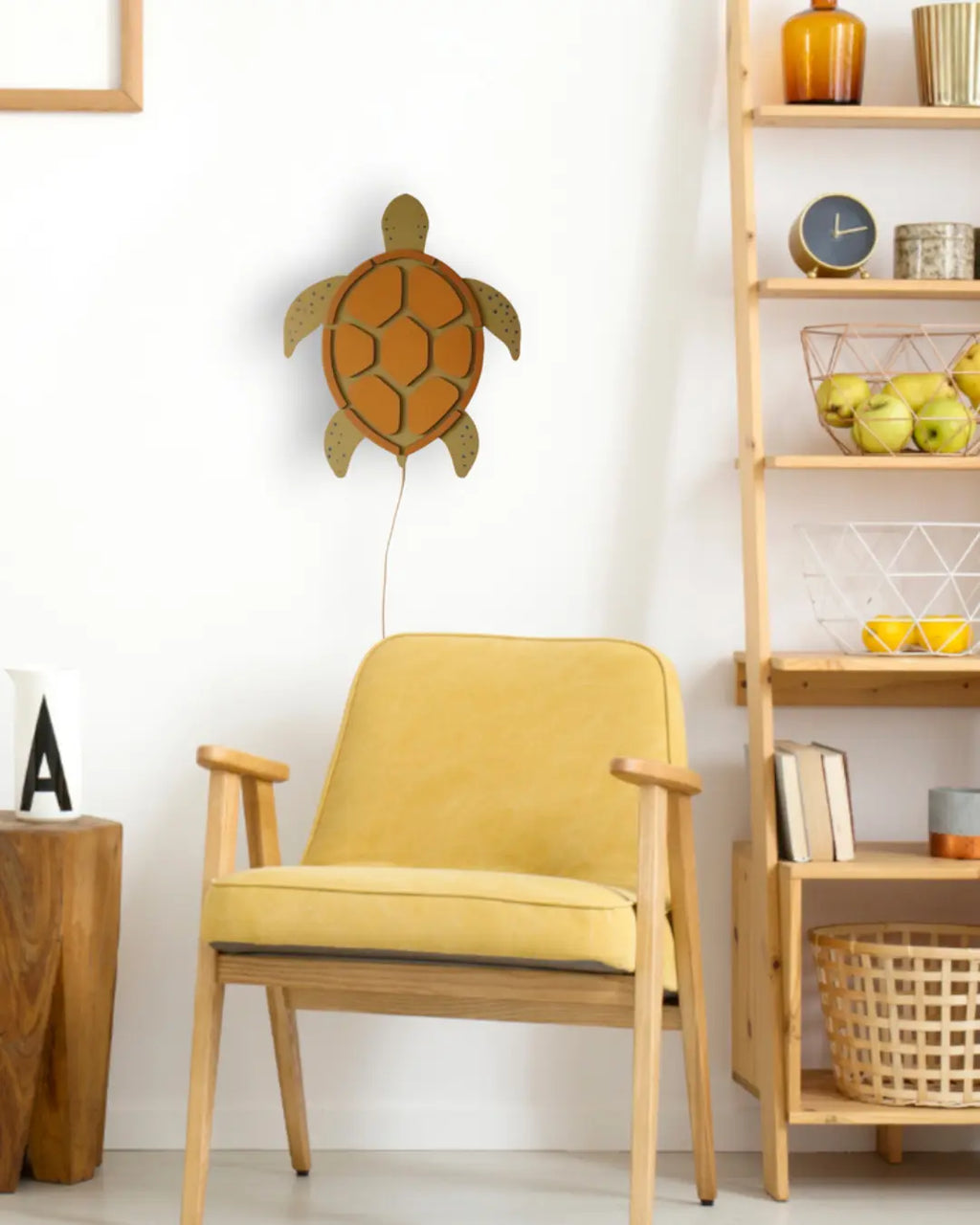 Schildkröte | Wandlampe aus Holz fürs Kinderzimmer